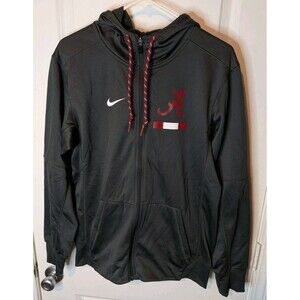 Nike Dri-Fit Alabama Crimson Tide Full Zip Hoodie Small Gray UA Training Jacket